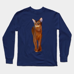 Abyssinian Cat Kitten Long Sleeve T-Shirt